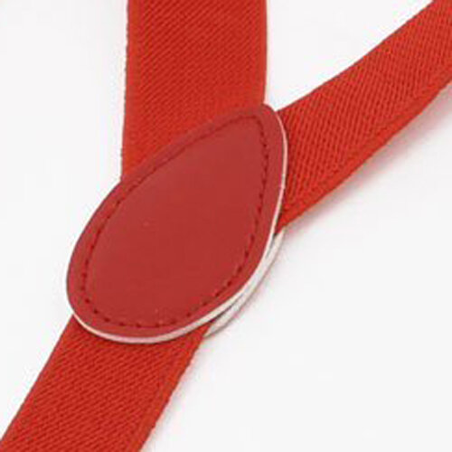 Tirantes elásticos con abrazadera de Metal ajustable para mujer-Rojo