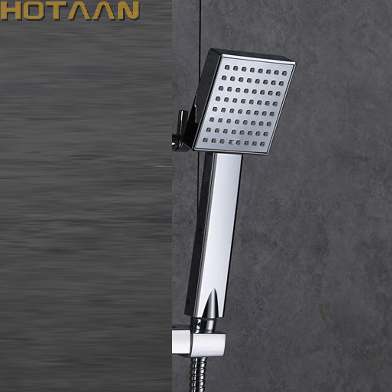 Kostenloser Versand Druck Wasser Sparen Dusche Kopf ABS Mit Verchromt Badezimmer Hand Dusche Wasser Dusche YT5108-A