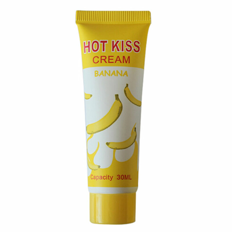 30 ml/pz/merci di olio lubrificante per il sesso Hot Kiss Banana Flavor olio lubrificante per il corpo maschio femmina di lubrificante per sesso anale commestibile