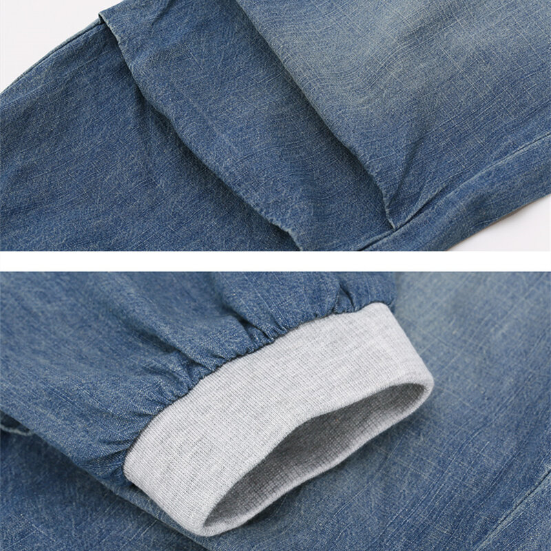 2018 verano mujeres jeans harem pantalones más pantalones de tamaño suelto para mujeres Denim pantalones capris 6XL