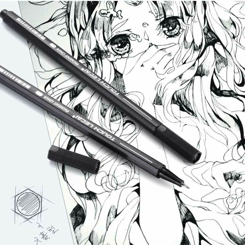 Черная чернильная ручка Pigma micron, водонепроницаемый дизайн, художественный маркер скетч, игла, ручка, ручка для рукоделия, подводка для подво...