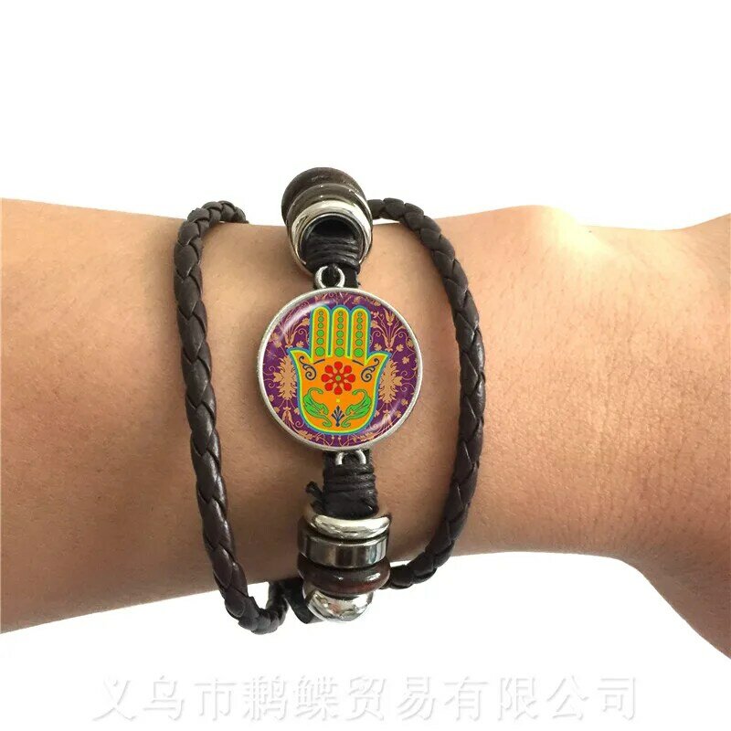 Heilige Geometrie Antahkarana Symbool Armband Verstelbare Lederen Armband Voor Wome Mannen Chakra Meditatie Mode-sieraden Gift