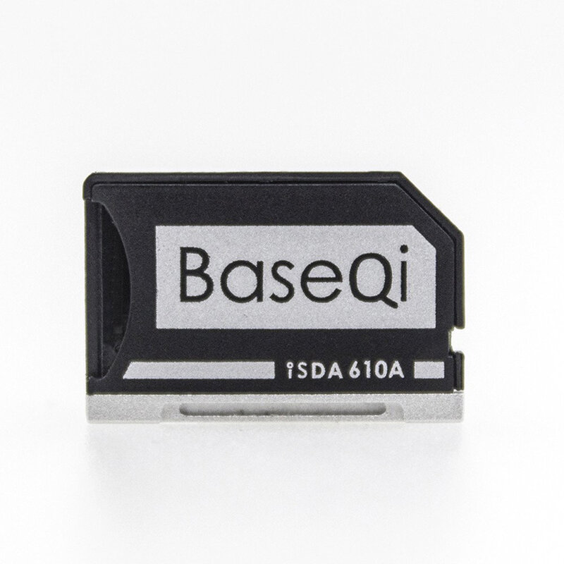 Baseqi alumínio micro adaptador de cartão sd para asus zenbook flip ux360ca modelo 610a leitor de cartão de memória