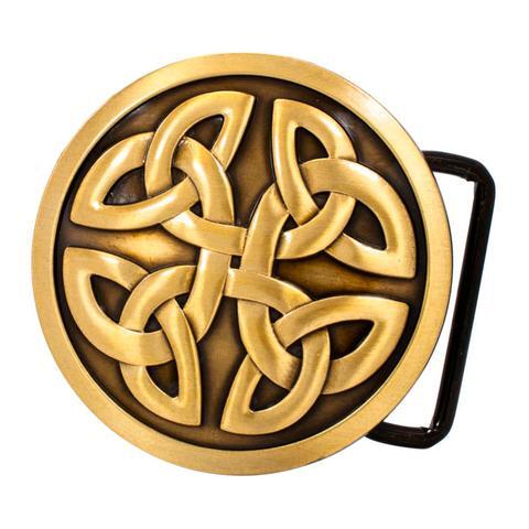 Pria Celtic Cross Simpul Mystic Lingkaran Goth Intwine Belt Buckle