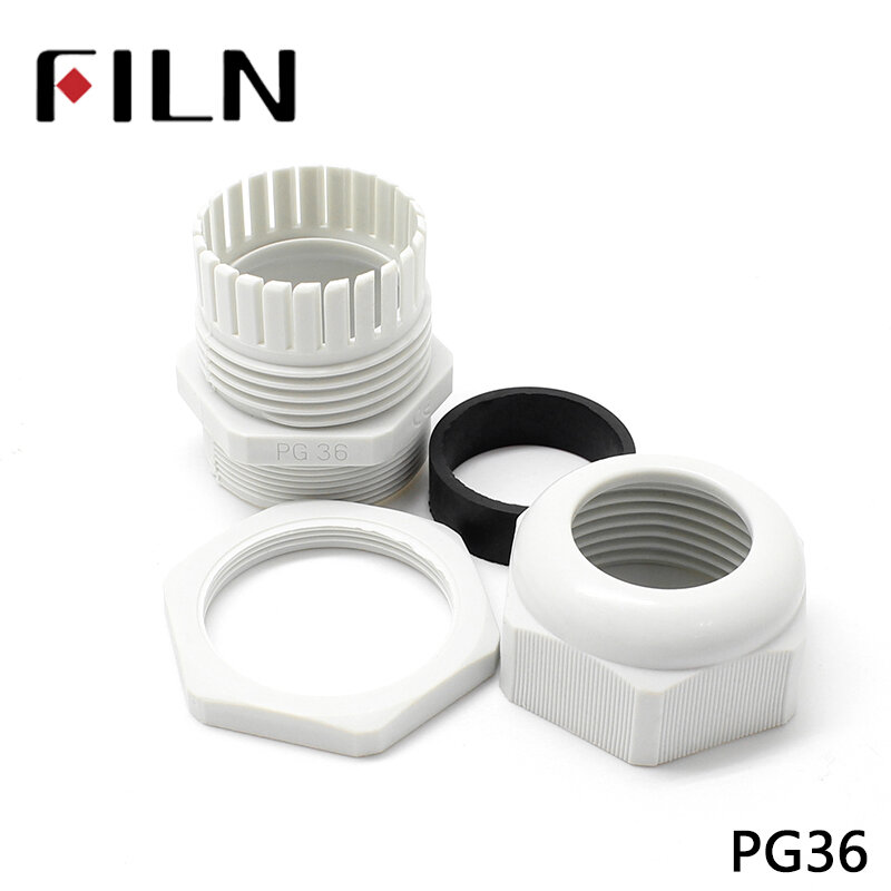 Juntas de glándula de Cable ajustables, impermeables de plástico, IP68, PG36, 22-32MM, PG7, PG9, PG11, PG13.5, PG16