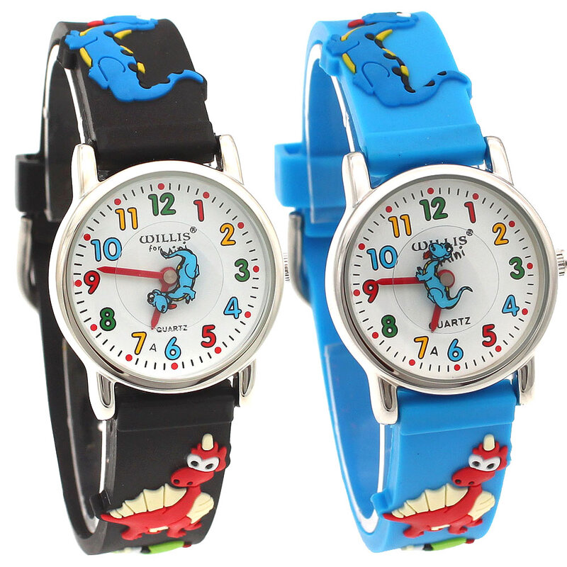 Marca de fútbol bonito de alta calidad, reloj de dibujos animados para niños, relojes de goma para niñas, relojes de pulsera de cuarzo de silicona para niños A30