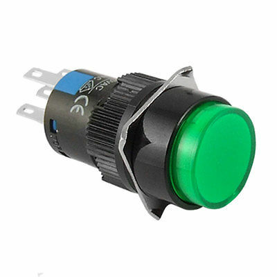 LAS1-A Illuminated 5 Terminals LED Push Button Switch
