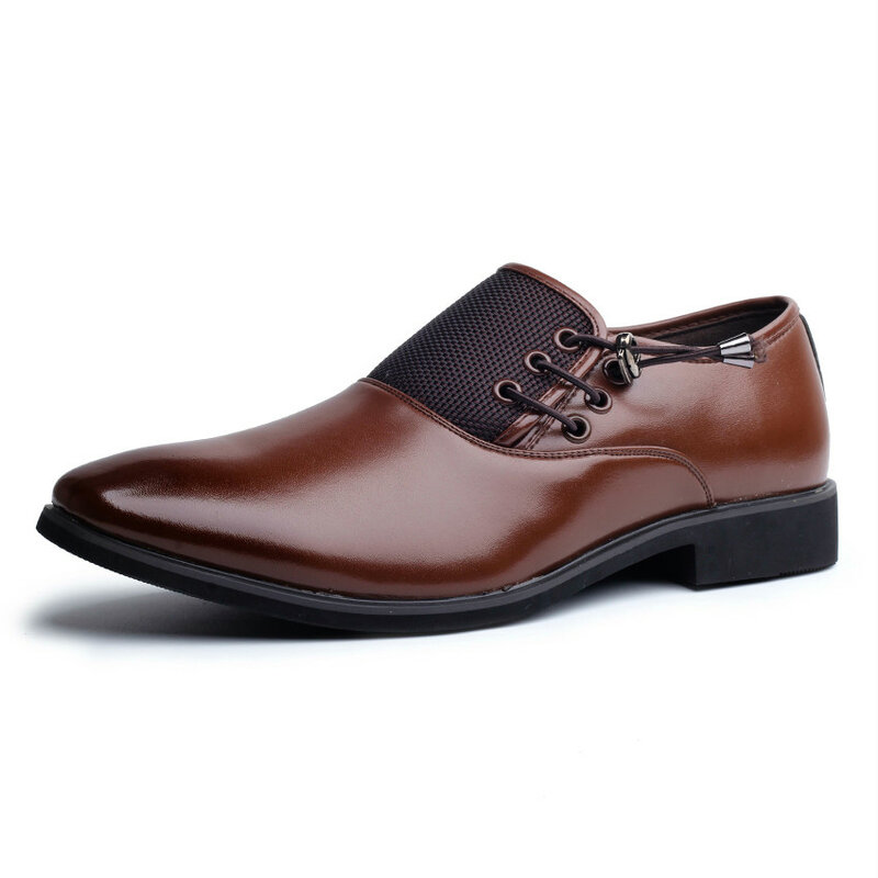 Sepatu Oxford Mode Retro Pria Merek Musim Panas Sepatu Formal Kantor Sepatu Kasual Pria Sepatu Pernikahan Ukuran 38-47
