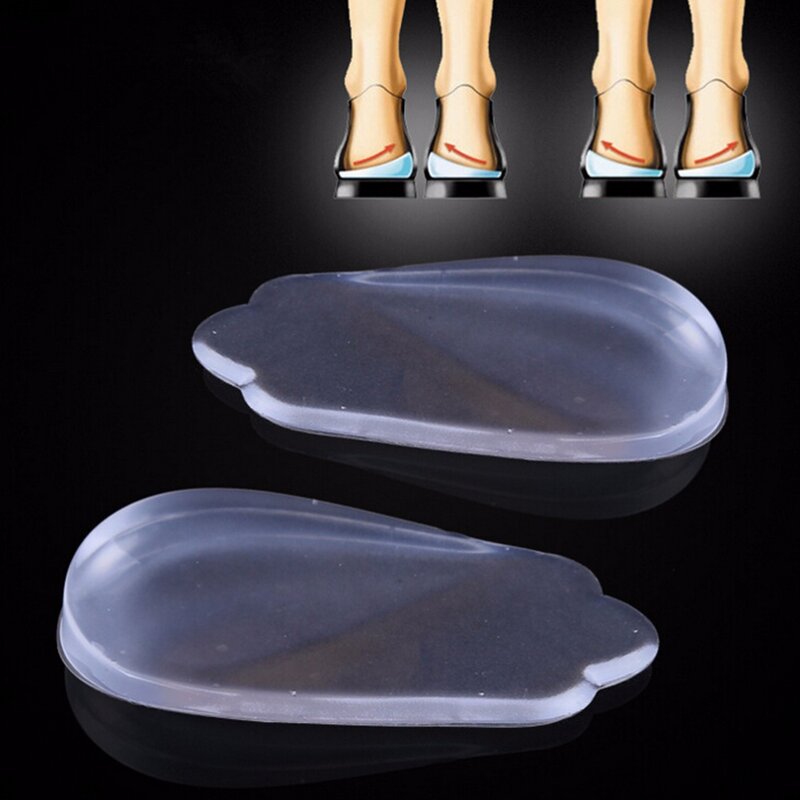 Plantillas ortopédicas de silicona para el cuidado de los pies, 2 piezas, Corrector de piernas tipo X/O, almohada de Gel para el talón, plantillas ortopédicas, almohadilla para zapatos
