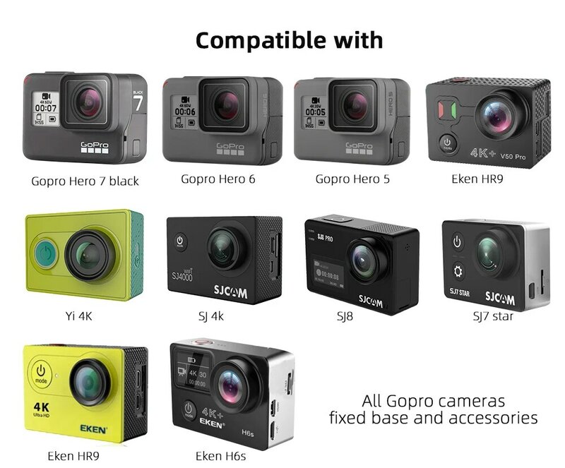Gopro 액세서리 수집 케이스 가방 gopro hero7/6/5/4/3 + sjcam sj4000 xiomi yi 4 k 액션 카메라 용 소형 보관함