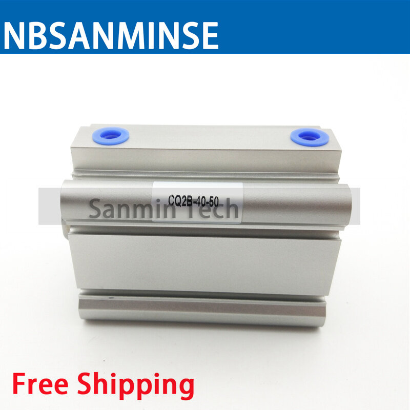 NBSANMINSE CQ2B50 Compact Cylinder SMC Type Double Acting ISO Pneumatic Cylinder  Air Cylinder