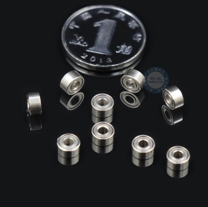 10pcs 682ZZ 681 1*3*1mm 681X 1.5*4*1.2mm 681XZZ 1.5*4*2mm 682ZZ 2*5*2.3mm Bearing shielded deep groove ball bearings Miniature