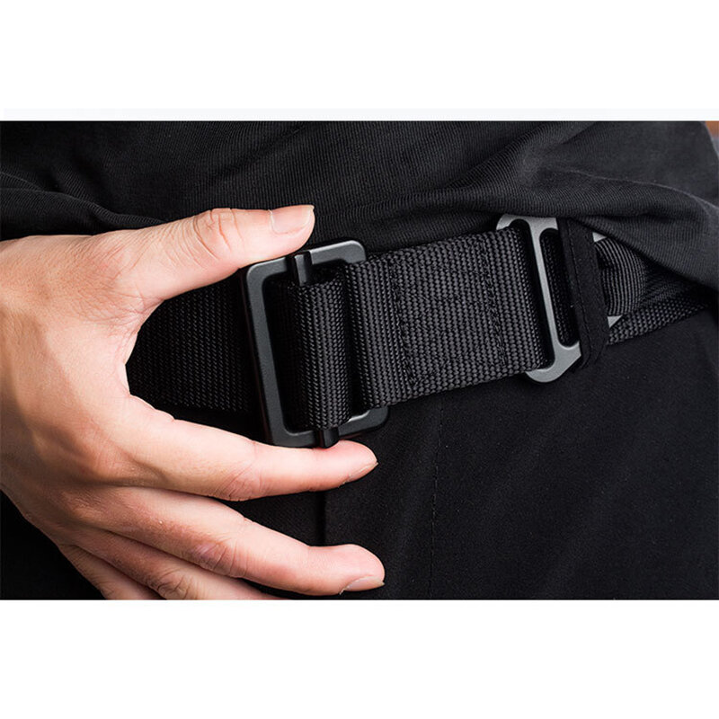 4.5cm Real Nylon Tactical Belt Hook Loop Alloy Buckle Unisex High Quality Casual Belt Military Training Belt B1F101