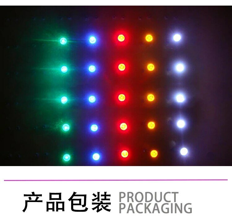 E10mm screw LED 6.3V button indicator light bulb lamp red yellow blue green white color  lights instrument 