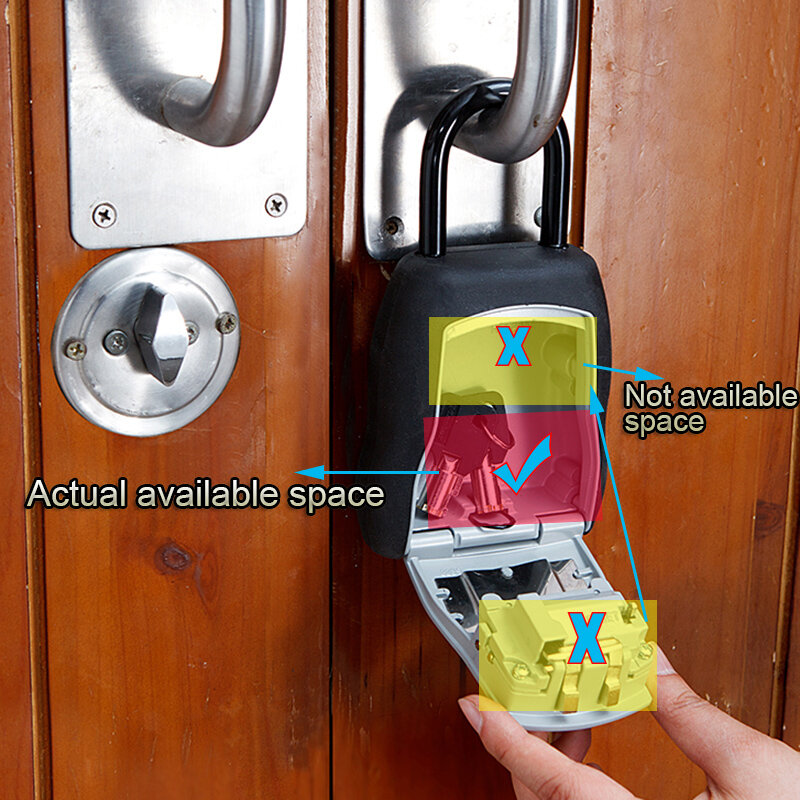Master Lock-caja de seguridad para llaves al aire libre, candado de almacenamiento, uso de contraseña, Material de aleación, gancho, cajas organizadoras de seguridad