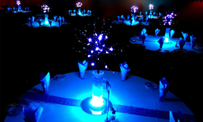 KITOSUN 3 AA Battery 6 inch Centerpieces Led Light Base For Event Decoration