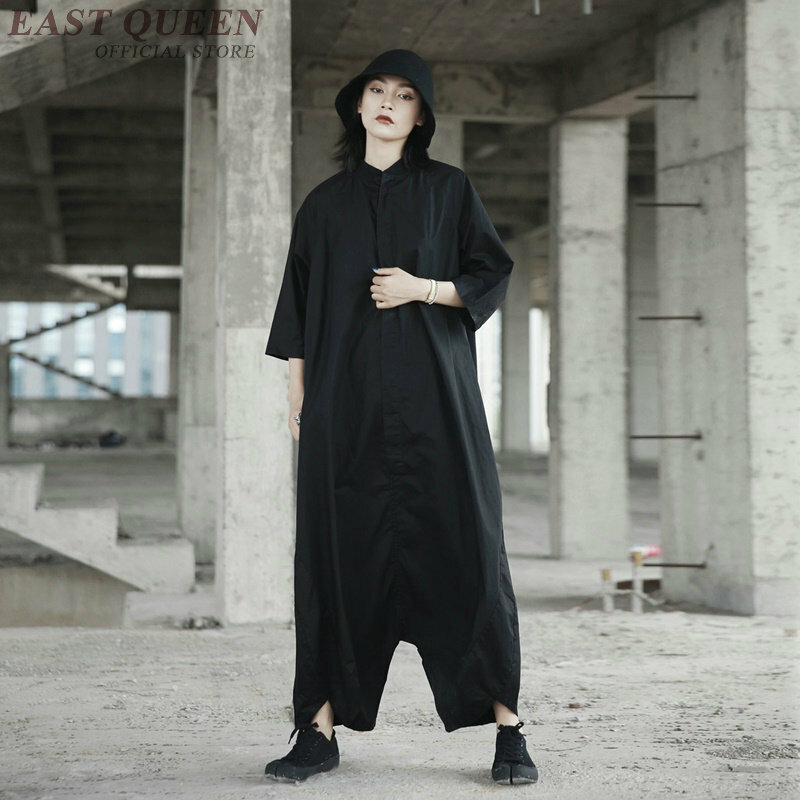 Kobiet luźne kombinezony modne streetwear stałe poliester pajacyki kobiet kombinezon połączyć pełnej długości z kieszeń na DD483 F