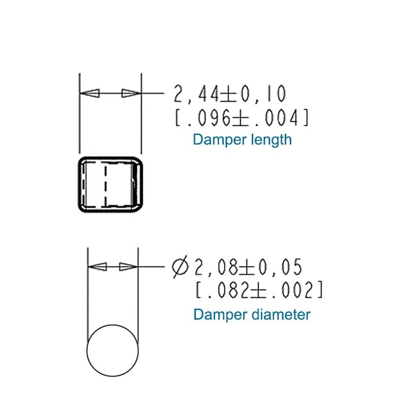 2PCS Balanced Armature Damping Damper ปลั๊กตัวกรอง Acoustic Dampers สำหรับ Shure Se215 Se315 Se425 Se535 Se846 TF10 LM5144