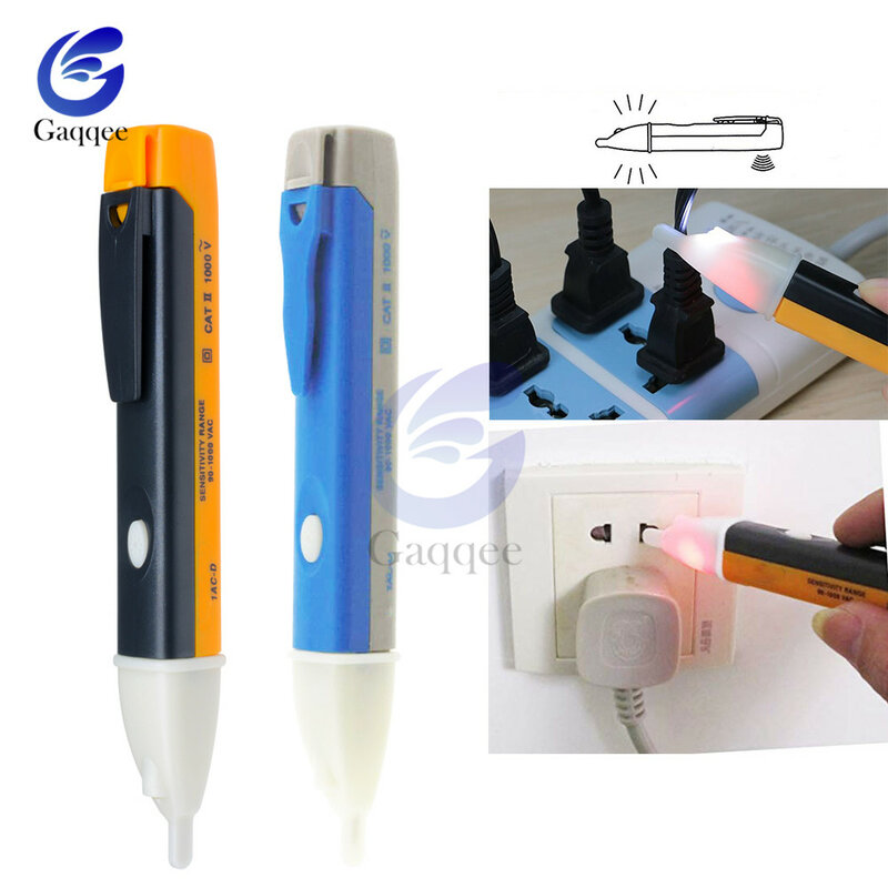 Elektrische Indicator 90-1000V Non-Contact Socket Muur Stopcontact Voltage Detector Sensor Tester Pen Led licht Ac 110V-220V