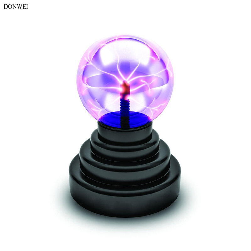 DONWEI Magia Plasma Ball Luce di Notte Luci Ambiente Effetto Fulmine USB Alimentato Lampada per I Bambini Compleanno Natale Regalo di Nuovo Anno