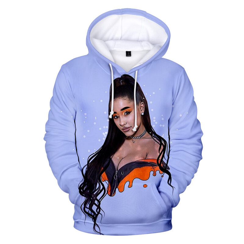Hot Singer Ariana Grande 3D Print Hoodies Men/Women Fashion Harajuku Long Sleeve Hoodies Sweatshirt Ariana Grande Hip Hop Tops