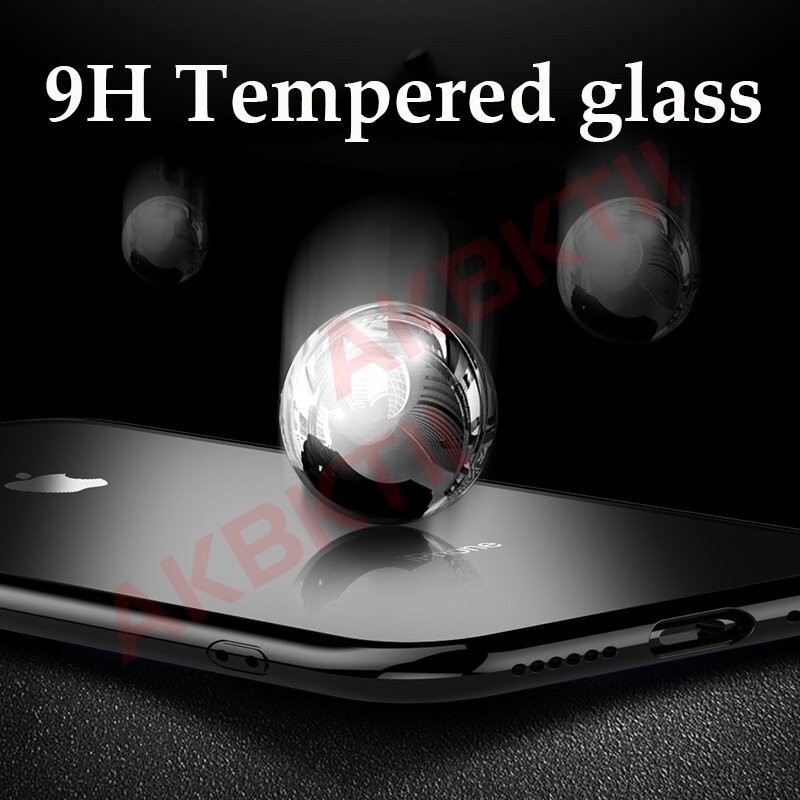 AKBKTII for iPhone xr Case luxury Transparent glass Case for iPhone 7 case 6 8 plus Back Tempered Glass for iPhone XS MAX Cover