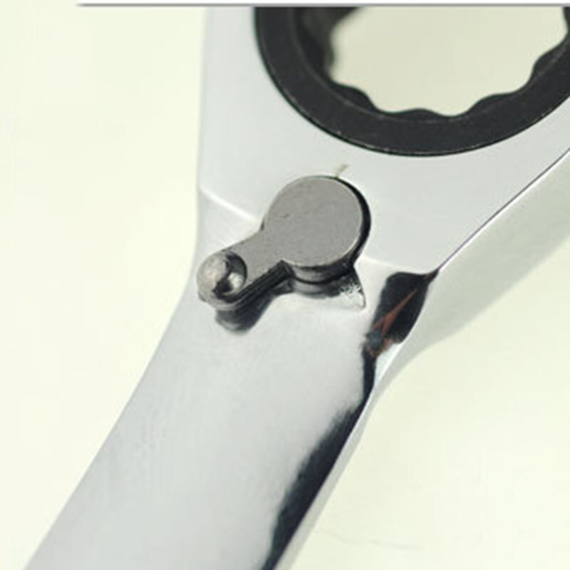 Free Ship 8-19mm 5pcs Quick Reversible Combination Ratchet Wrench Set Metal Ratchet Socket Spanner Auto Repair Hand Home Tools