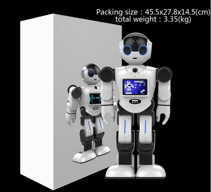 Mini robô inteligente para crianças, brinquedo robô boss rk01