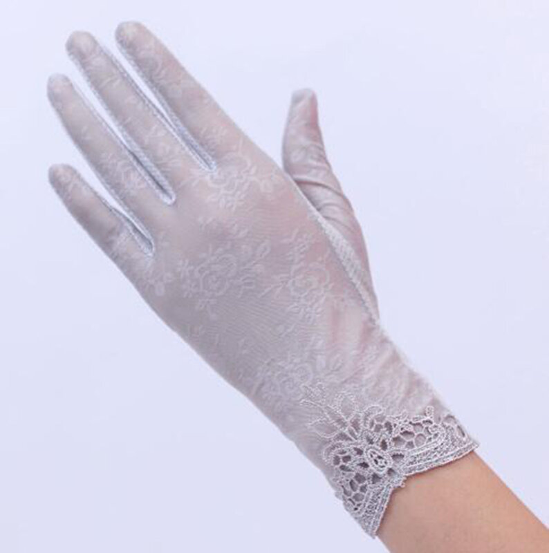 Women's Summer Driving Gloves Lace Gloves brand new and high quality Lace about female gloves mittens
