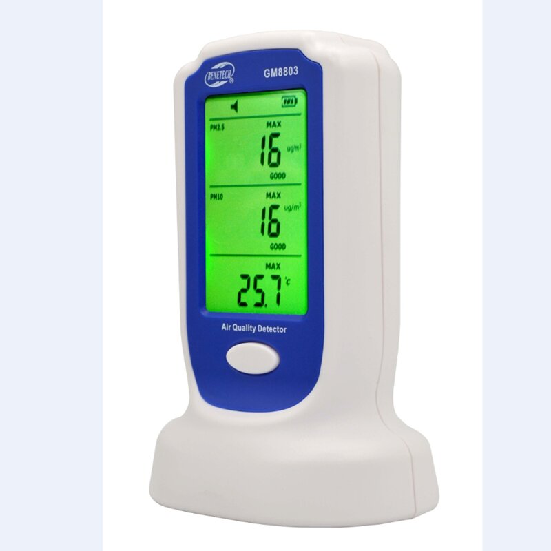 Cyfrowy Monitor jakości powietrza w czasie rzeczywistym PM2.5 PM10 detektor gazu miernik temperatury i wilgotności analizator jakości powietrza narzędzia diagnostyczne