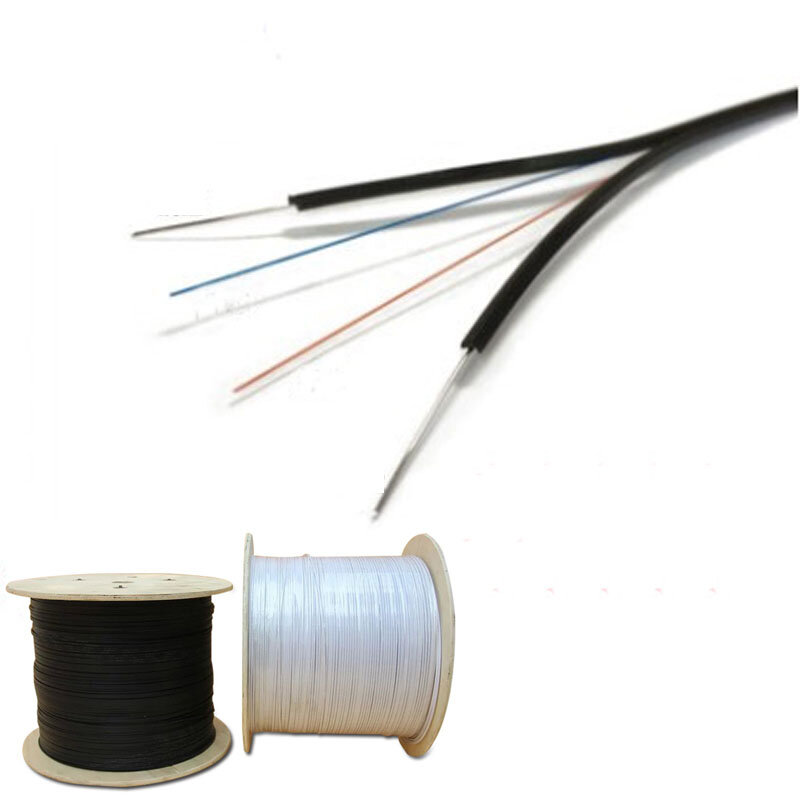 Fabrik preis 50M Outdoor 2core SC SM Drop optic patchkabel Kabel single mode duplex FTTH Drop Faser optic Kabel jumper kabel