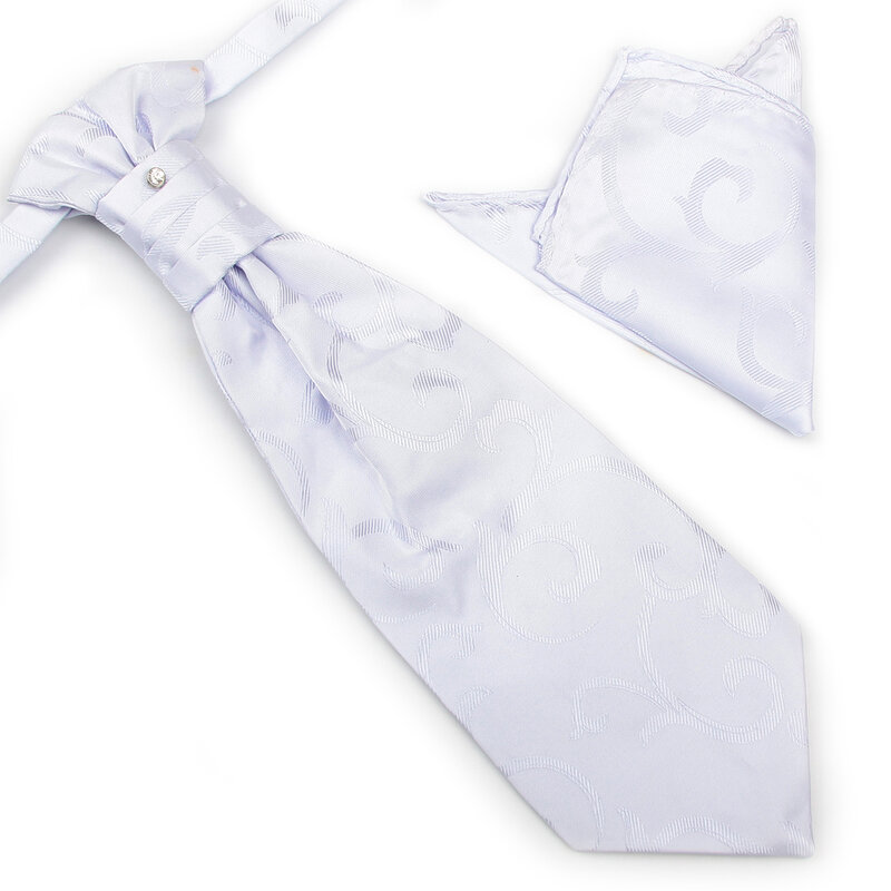 Conjunto de gravatas de pescoço para homens, 2 peças em 1, gravatas de bolso, quadradas, para casamento, 2019