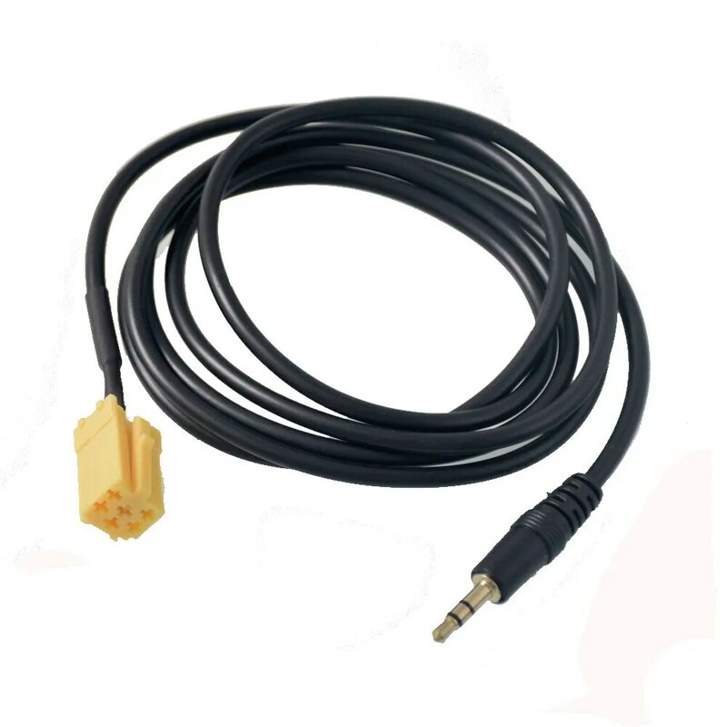 Cable auxiliar conector para coche, Conector de 3,5 MM a ISO, 6 pines, para Fiat Grande Punto