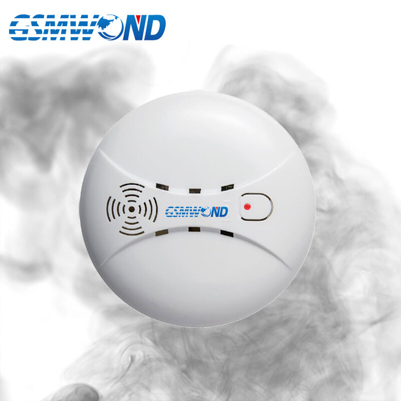 433MHz Drahtlose Rauchmelder Küche Sicherheit Feuer Sensor Hohe Empfindlichkeit Sound Alarm Kompatibel GSM Smart Home Alarm System