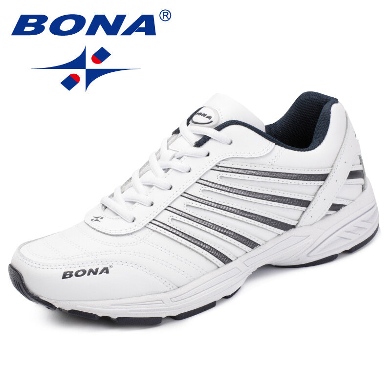 BONA-أحذية كاجوال كلاسيكية للرجال ، أحذية رياضية برباط علوي ، جلد مقسم ، أحذية بدون كعب ، عصرية ، شحن سريع مجاني
