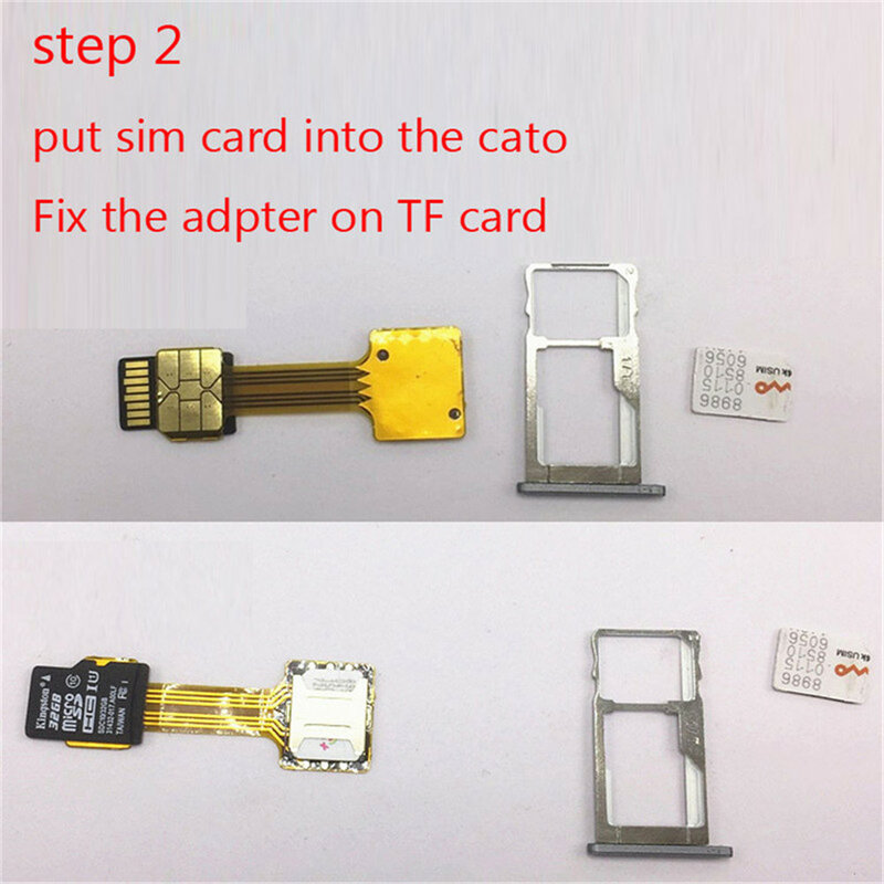 10 Buah/Paket Adaptor Kartu Sim Ganda Hybrid Adaptor Ekstensi Sim Nano SD Mikro untuk Xiaomi Redmi untuk Samsung Huawei