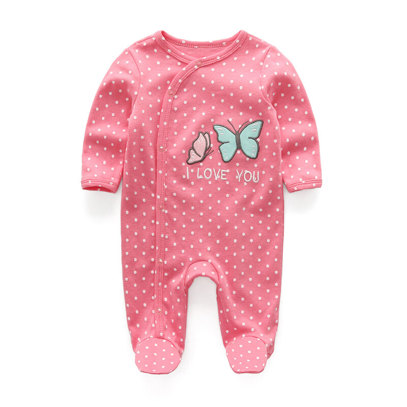 Kiddiezoom – barboteuse d'été pour bébé, salopette à manches longues de dessin animé, vêtements pour nouveau-né fille et garçon, pyjama en coton
