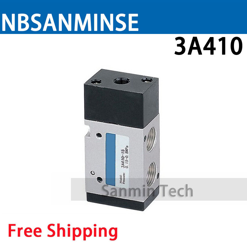Sanmin-Válvula de Control neumática de aire 3A410 3A420 G1/2, electroválvula tipo AirTAC, envío gratuito, alta calidad