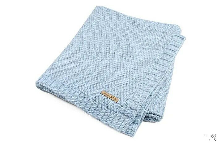 ベビー毛布ニット新生児おくるみラップ毛布スーパーソフト幼児幼児の寝具のキルトベッドソファバスケットベビーカー毛布