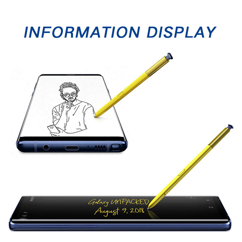 Para Samsung Galaxy Note9 S Pen Stylus Ativo S Pen Stylus pen Touch Screen Nota 9 Chamar Telefone À Prova D' Água