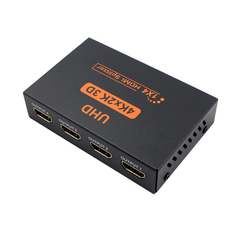 4 Port HDMI-Kompatibel Splitter 1 Input 4 Output HD Komputer Video Hub Switcher Sinkron Berbagi 4K * 2K