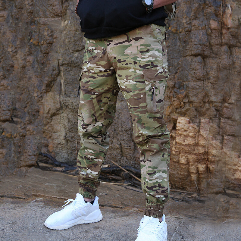 Mege брендовая мужская модная уличная одежда повседневные камуфляжные штаны для бега тактические военные брюки мужские брюки-карго для дропшиппинга