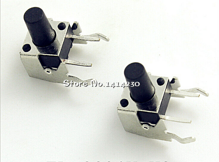 100Pcs Tact Switch 6*6*9mm Horizontal with Bracket Tactile Push Button Switches 6x6x9mm Micro Switch