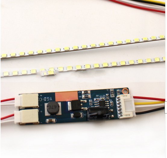 Lámparas de retroiluminación LED de Panel ancho de 5 piezas x19 pulgadas, actualización de CCFL a tiras LED, 2 tiras + Driverboard, Kit de brillo ajustable de 420mm