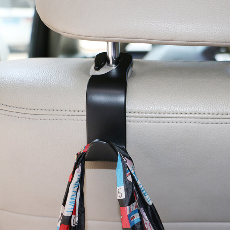 Car Organizer Storage Holder Car Seat Back Hook For Bags Vehicle Headrest Hanger Clips For Shopping Bag Car Accessories