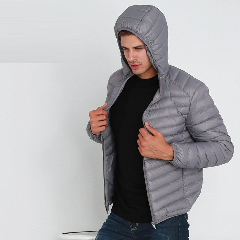 NewBang-jaqueta de pato ultra leve com capuz masculino, casaco quente portátil à prova de vento, parka de penas, marca leve