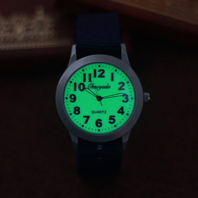2024 CYD High Quality Boys Girls Outdoor Sport Quartz Wristwatches Students Learning Time Clock Fashion Luminous Canvas Watches