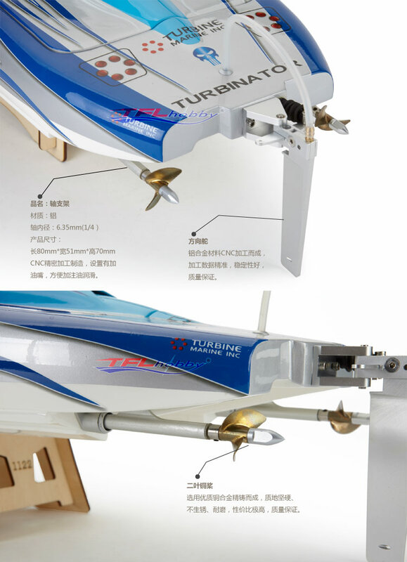 Genesis 1122 Catamaran-Barco de carreras de fibra de vidrio con doble motor Dual 3660 sin escobillas, KV2726, Dual 120A ESC