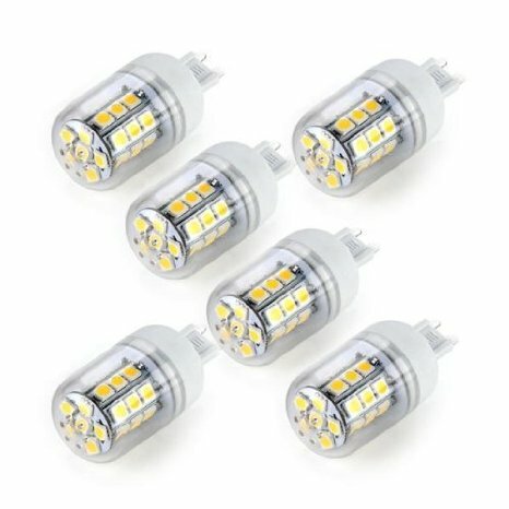 Paquete de 6 bombillas LED de maíz G9 5050 24LED 3W, bombilla led de maíz, lámpara de alta potencia de 360 grados, lámparas de ahorro de energía de 220V, lámpara de baja potencia