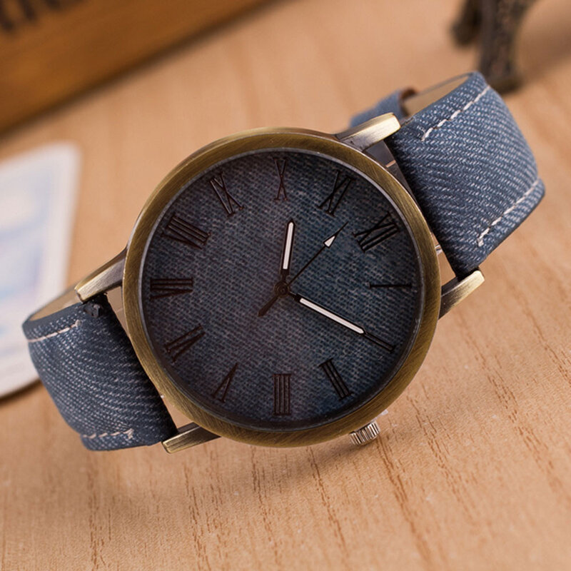 Unisex Watches Retro Vogue WristWatch Cowboy Leather Band Analog Quartz Minimalist Watch Reloj Mujer Wristwatch Women Men Watch 